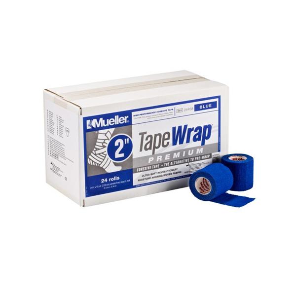 Mueller Sports Medicine Underwrap Tapewrap Premium Ultrasoft Fabric 2"X6Yd Cohesive Red 24/Ca - 24558B