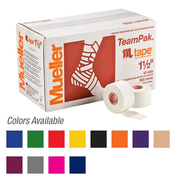 Mueller Sports Medicine Tape Trainers Cotton/Zinc Oxide 1.5"X15Yd Adhesive White 32/Ca - 130105