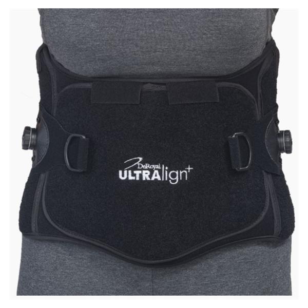 Deroyal Industries Inc Orthosis Ultralign Lso Adult Lumbar Sacral Tapered Black Size Large Ea - UPL4530-15