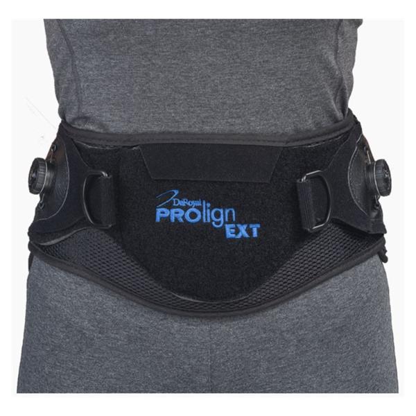 Deroyal Industries Inc Brace Orthosis Prolign Ext Adult Spinal Black Size X-Large Ea - 157-05