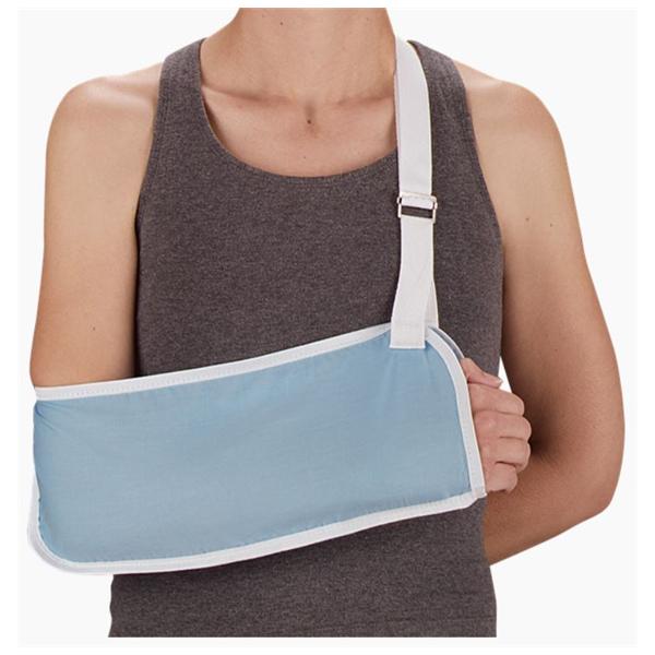 Deroyal Industries Inc Sling Support Narrow Pouch Adult Arm Cotton 7X20" Light Blue Size X-Large Ea - 8017-54
