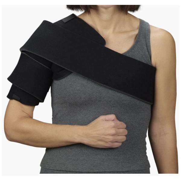 Deroyal Industries Inc Wrap Hot/Cold Therapy 2 Pack Shoulder 47X13" Lmnt Fm Wshbl Black Universal Ea - 9381-00