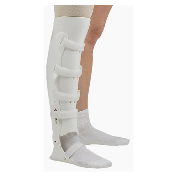 Deroyal Industries Inc Brace Fracture Adult Tibial Thermoplastic White Size Medium Left Ea - FB3000-12