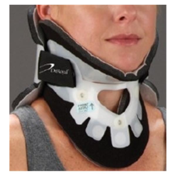 Deroyal Industries Inc Collar Xtw Extended Wear Adult X-Tall Cervical Polyethylene Black/White Ea - 11241000