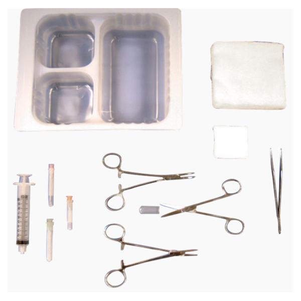 Deroyal Industries Inc Tray Laceration With Baumgartner Needle Holder Lf Sterile 30/Case - 50-1518