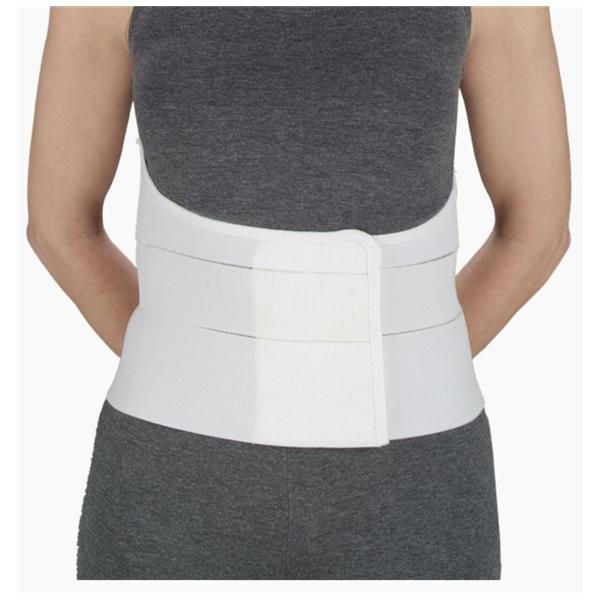 Deroyal Industries Inc Belt Premium Rib Elastic Men Three Panel White Size 8" Universal Ea - 13760300