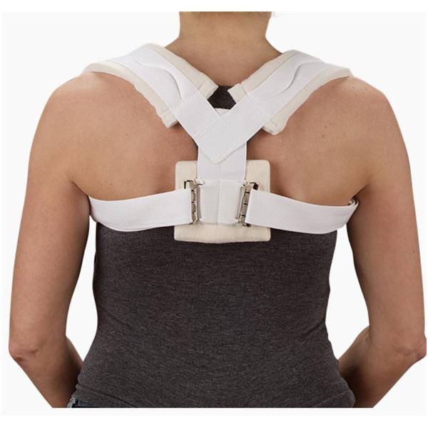 Deroyal Industries Inc Strap Adult Clavicle Cotton Stockinette/Foam Padding White Size Small Ea - 3015-12