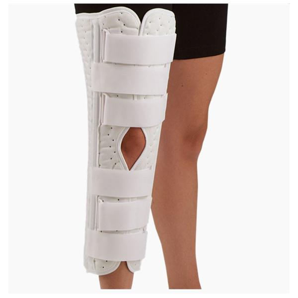 Deroyal Industries Inc Immobilizer Sized Superlite Knee Canvas/Foam White Size Medium Ea - 7002-02