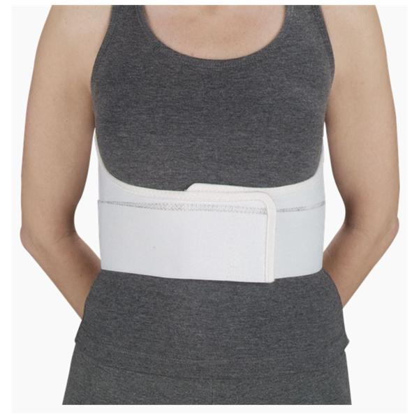 Deroyal Industries Inc Belt Premium Rib Elastic Men Two Panel White Size 6" Small Ea - 13790305