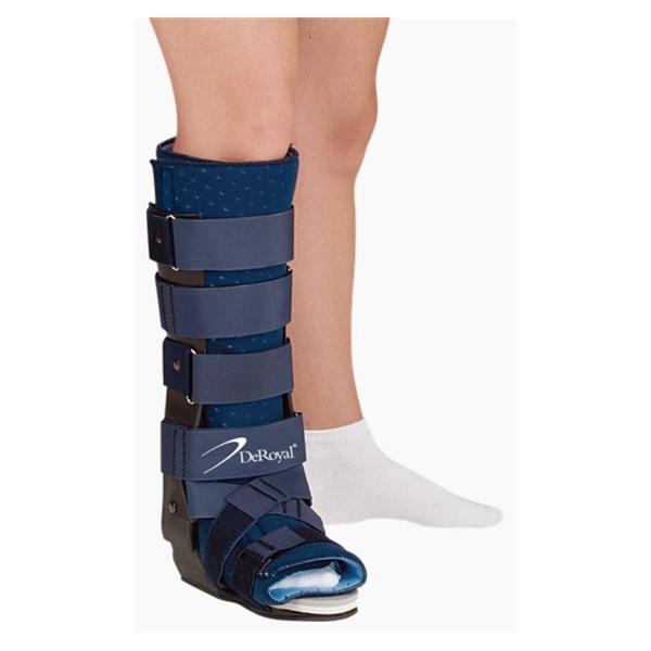 Deroyal Industries Inc Walker Three-D Foot/Leg Adult Black/Blue Size Large Ea - SL2001-14