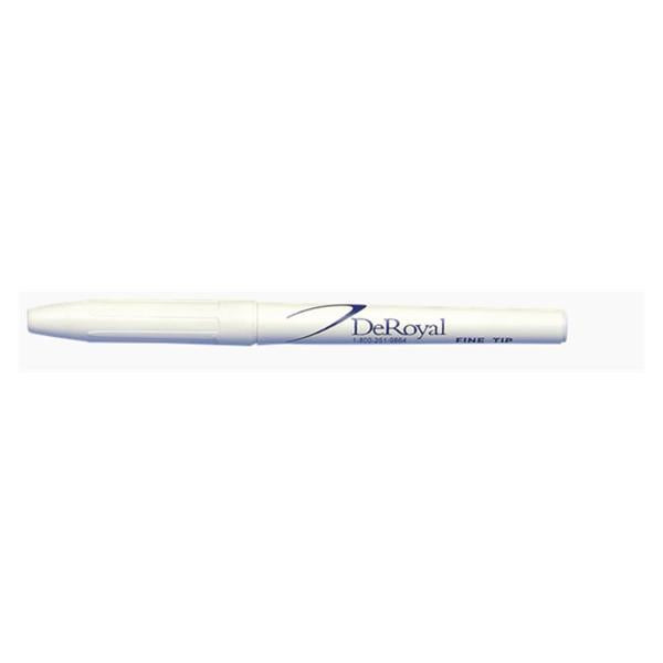 Deroyal Industries Inc Marker Skin Gentian Ink Fine Tip White Barrel Sterile 50/Ca - 26-002