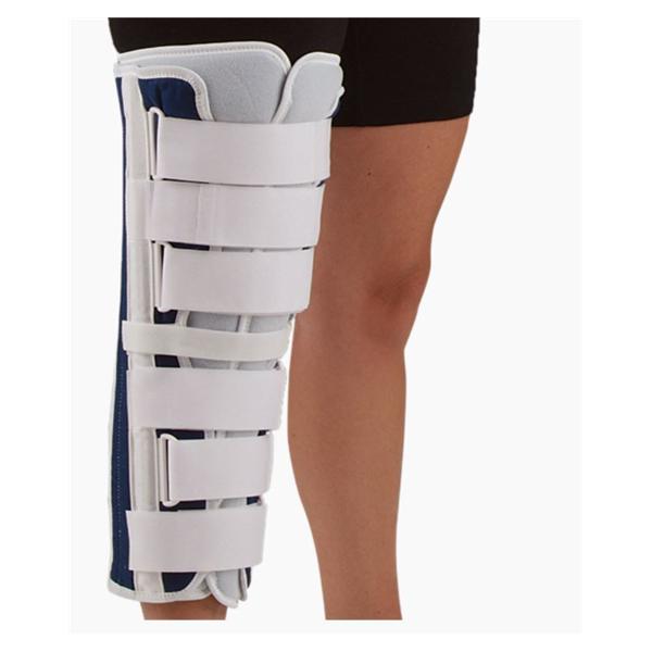 Deroyal Industries Inc Immobilizer Deluxe Adult Knee Canvas White/Blue Universal Ea - 1240917