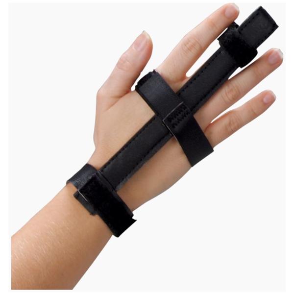 Deroyal Industries Inc Splint Adult Finger Black Size Medium Universal 6/Bx - 9125-02