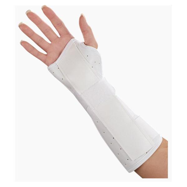 Deroyal Industries Inc Splint Wrist/Forearm Leatherette White Size 11" Large Left Ea - 8824-09