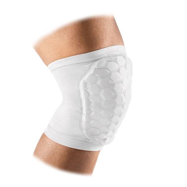 McDavid Pad Protective Teflx Knee/Elbow/Shin Nylon/Spandex/Foam White Size X-Large Pr - 6440-XL-WH