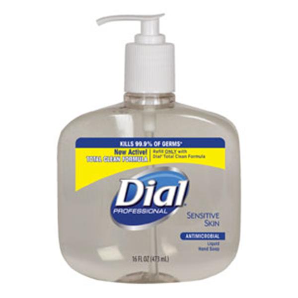 Dial Corporation Liquid Soap Sensitive Skin Dial 16 Oz 16Oz, 12 Ea/Ca - 2340080784