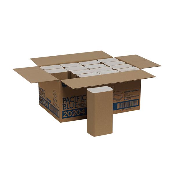 Georgia Pacific Towel Hand Pacific Blue Basic Multifold 1 Ply White 9.2 In X 9.4 In 16Pk/Ca - 20204