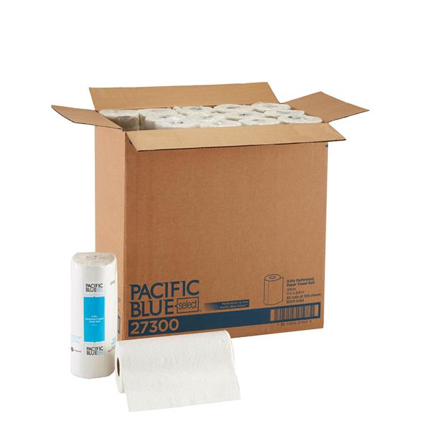 Georgia Pacific Towel Roll Perforated Pacific Blue Select 2 Ply Paper 11X8.8 White Ind Pkg 30/Ca - 27300