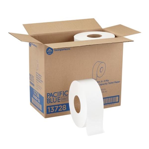 Georgia Pacific Toilet Tissue Pacific Blue Select White 1000 Feet / Roll 2 Ply 8Rl/Ca - 13728