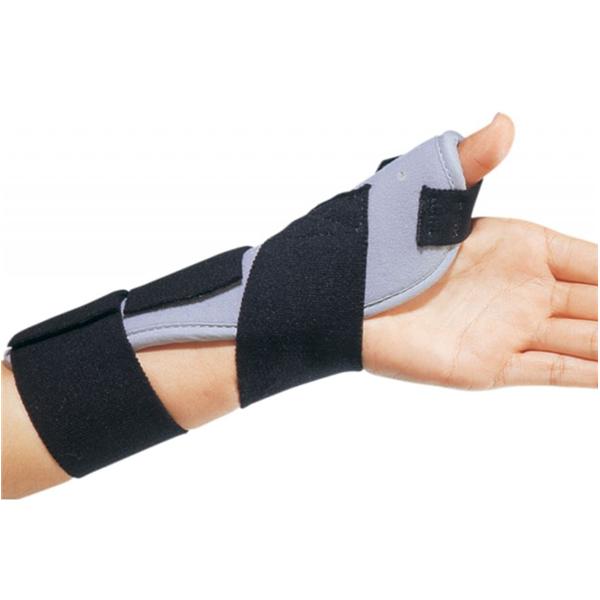 DJO Splint Support Thumbspica Adult Hand/Wrist Vlr Fm Lmnt Black/Gray Left Ea - 79-87101