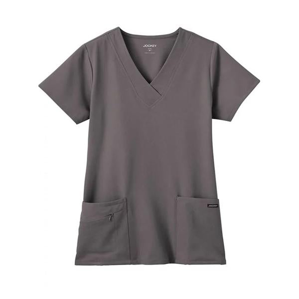 Jockey (TM) Scrubs Scrub Top Jockey Crossover Womens X-Small Charcoal Ea - 2206-1004-XS