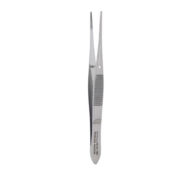 Miltex-Integra Forcep Dressing Vantage 4" Serrated Straight Stainless Steel Ea - V918-780