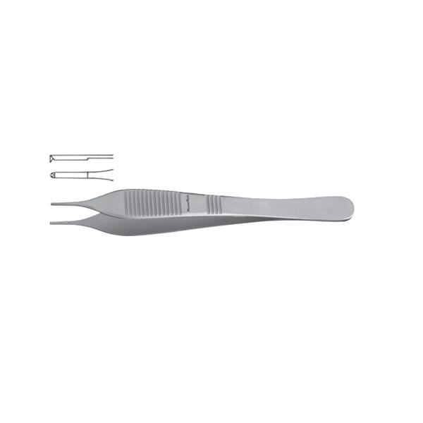 Miltex-Integra Forcep Tissue Suture Adson Meister-Hand 4-3/4" Tp Straight 1X2Tth Ss Ea - MH6-123
