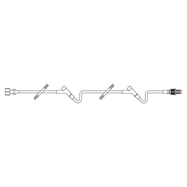 Baxter Healthcare Iv Extension Set 43 2 Intrlnk Inj Sites: 34", 6 M Ll Adptr/Clr Spk 48/Ca - 2C6612