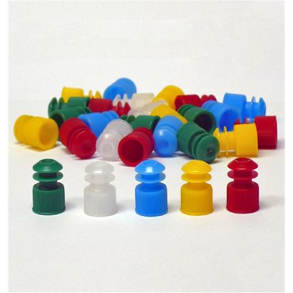 Globe Scientific Test Tube Flange Plug Cap Polyethylene Red 12Mm 1000/Bg - 118127R