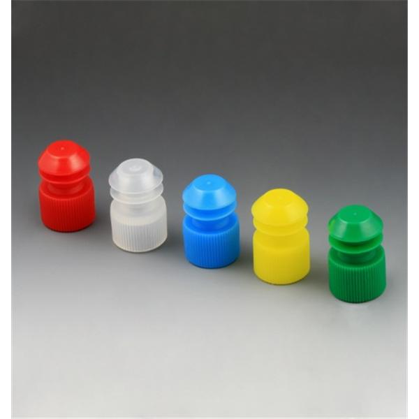 Globe Scientific Test Tube Flange Plug Cap Polyethylene Red 16Mm 1000/Bg - 116152R