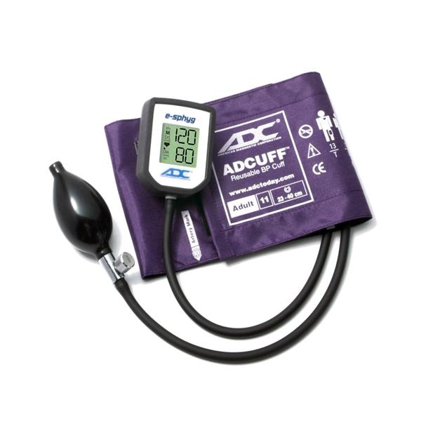 American Diagnostic Corp. Sphygmomanometer Aneroid E-Sphyg 23-40Cm 11 Adlt Arm Dgtl Lcd Dspl Purple Ea - 7002-11AV