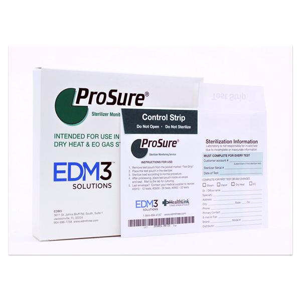 EDML, Biological Monitor Mail In Prosure Latex Free 12/Bx - 3910