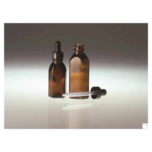All-Pak Qorpak Bottle Polypropylene/ Plastic Dropper Assembly Amber 2Oz Ea, 36 Ea/Ca - GLA-00905