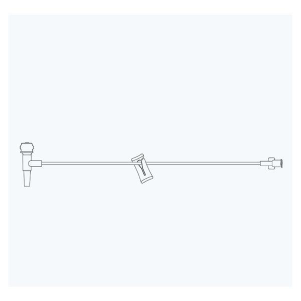MPS Medical Iv Extension Set Mps 38 T-Injection St F Ll Adptr Primary Infusion 50/Case - EB-038-11