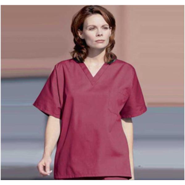 Fashion Seal Shirt Scrub Unisex X-Large Cranberry Ea - 78706-XL