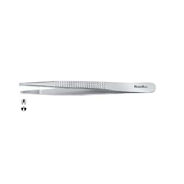 Miltex-Integra Forcep Tissue Bonney Meister-Hand 7" Serrated Straight 1X2 Teeth Ss Ea - MH6-148