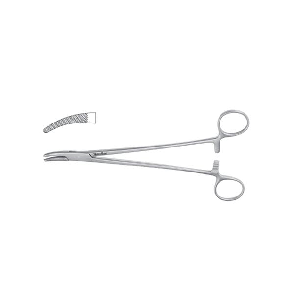 Miltex-Integra Holder Needle Heaney Meister-Hand 8-1/2" Serrated Jaw Curved Stainless Steel Ea - MH8-100