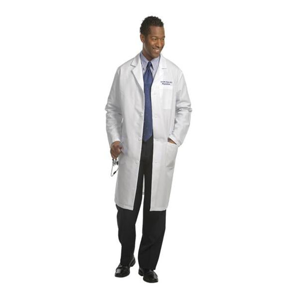 Fashion Seal Lab Coat Knee Length 65% Polyester / 35% Cotton Mens White Size 46 41 In Ea - 481-46
