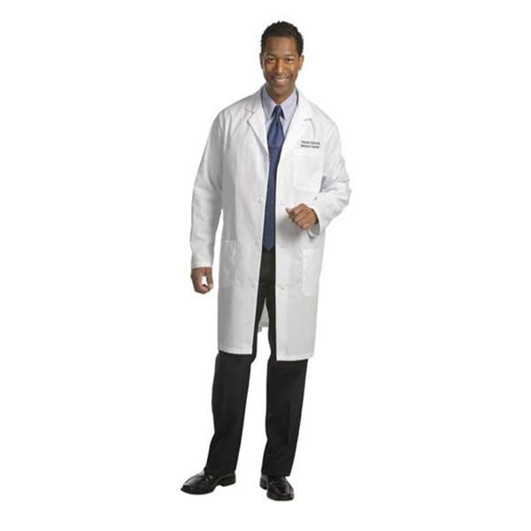 Fashion Seal Lab Coat Staff Length 65% Polyester / 35% Cotton Mens White Size 44 39 In Ea - 490-44