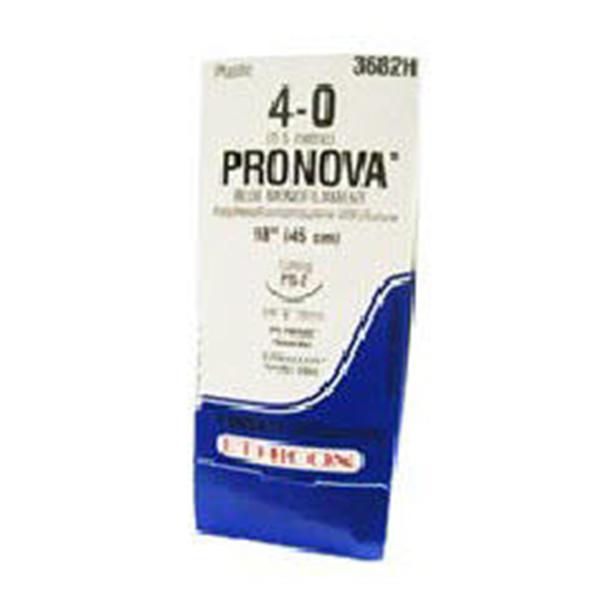 Ethicon Inc,a J & J Company Suture 7-0 Pvdf Bv-1/Bv-1 Pronova Blue 1X30" Double Arm Monofilament 36/Bx - 3703H