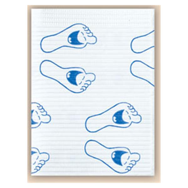 Crosstex International Towel Patient Econoback 19 In X 13 In Happy Feet 2 Ply Polyethylene 500/Ca - WEXFP