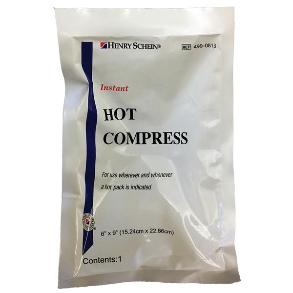 Henry Schein Compress Hot Instant Disposable White 6X8.25" 24/Ca - 4990813H