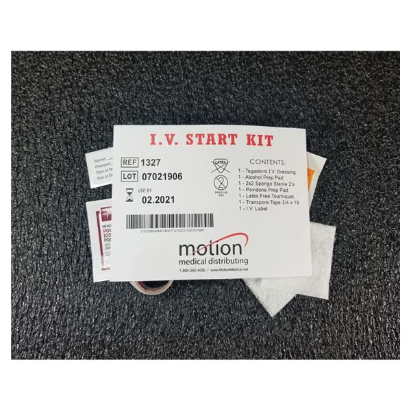 Motion Medical Distributing Kit Iv Start Not Made With Natural Rubber Latex 100/Case - 1327