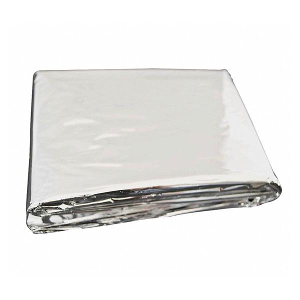 Medsource International Blanket Emergency/Rescue 52X82" Mylar Silver Ea, 200 Ea/Ca - MS-B100