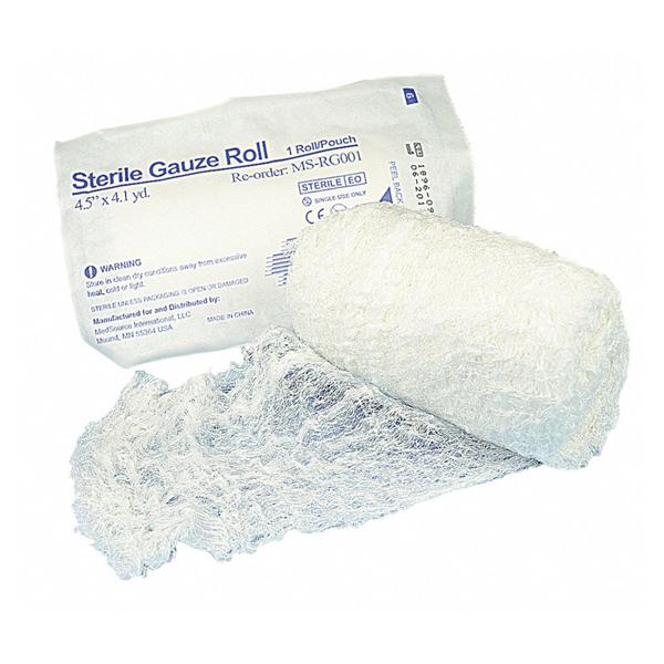 Medsource International Bandage 4.5"X4.1Yd Gauze Cotton Sterile Ea, 100 Ea/Ca - MS-RG001
