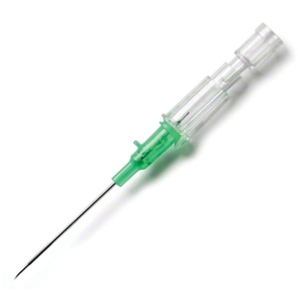 B. Braun Medical Catheter Iv Introcan Safety Safety Straight 18Gx1-1/4" W/O Wings Green 50/Bx, 4 Bx/Ca - 4251687-02