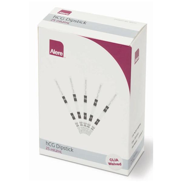 Abbott Rapid DX N.America Alere Hcg: Human Chorionic Gonadotropin Dipstick Test Clia Waived 25Miu/Ml 50/Bx - 92211