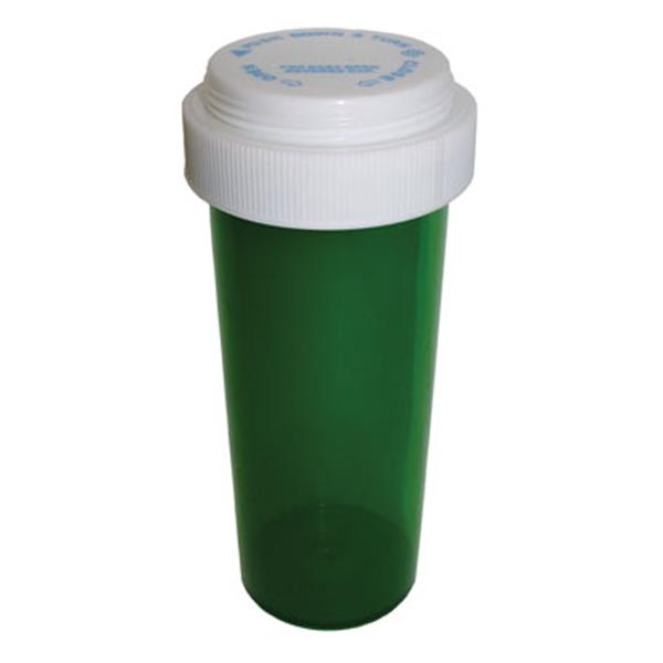 Clarke Container Division Vial Medicine Plastic 16 Dram Green 240/Ca - 28016