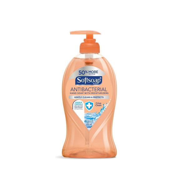 Colgate Palmolive Soap Antibacterial Softsoap Crisp Clean 11.25/Bt, 6 Bt/Ca - US03562A
