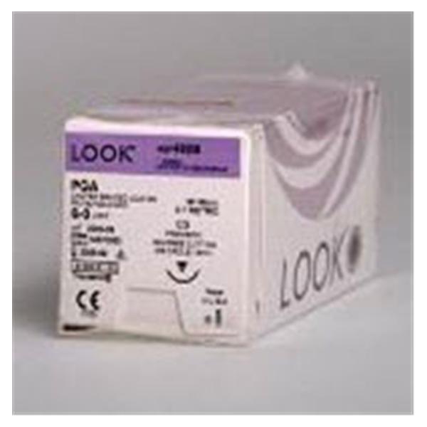 Look/Div Surgical Specialties Suture 5-0 Polyglycolic Acid C-17 Polysyn Undyed 10" Braid 12/Bx - #385B